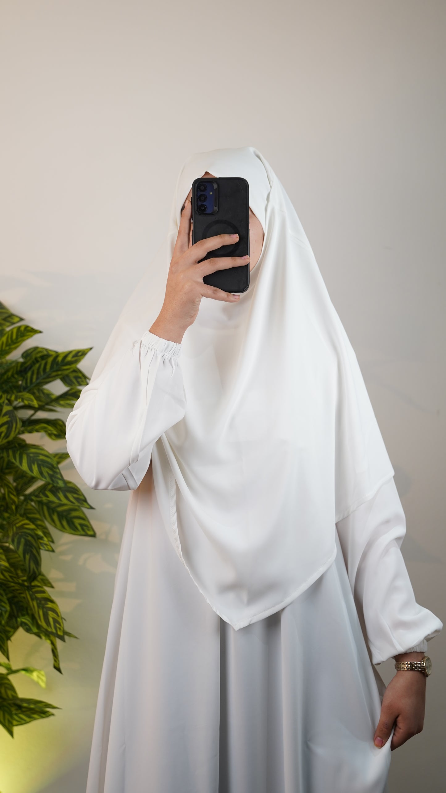Abaya Femme 2 Pièces pour Prière & Omra – Abaya avec Foulard