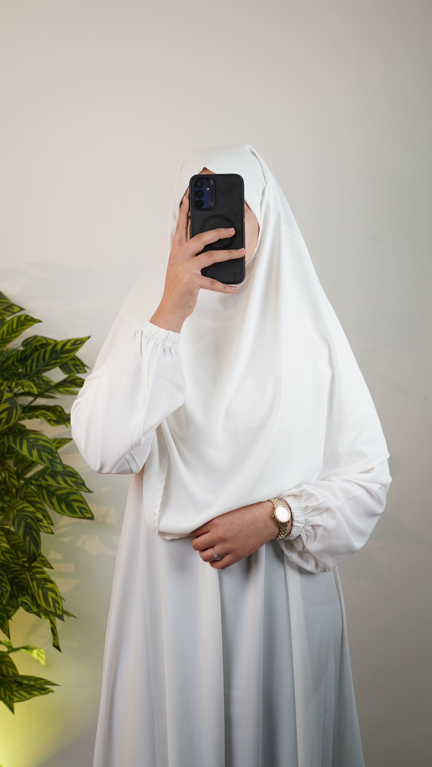 Abaya Femme 2 Pièces pour Prière & Omra – Abaya avec Foulard