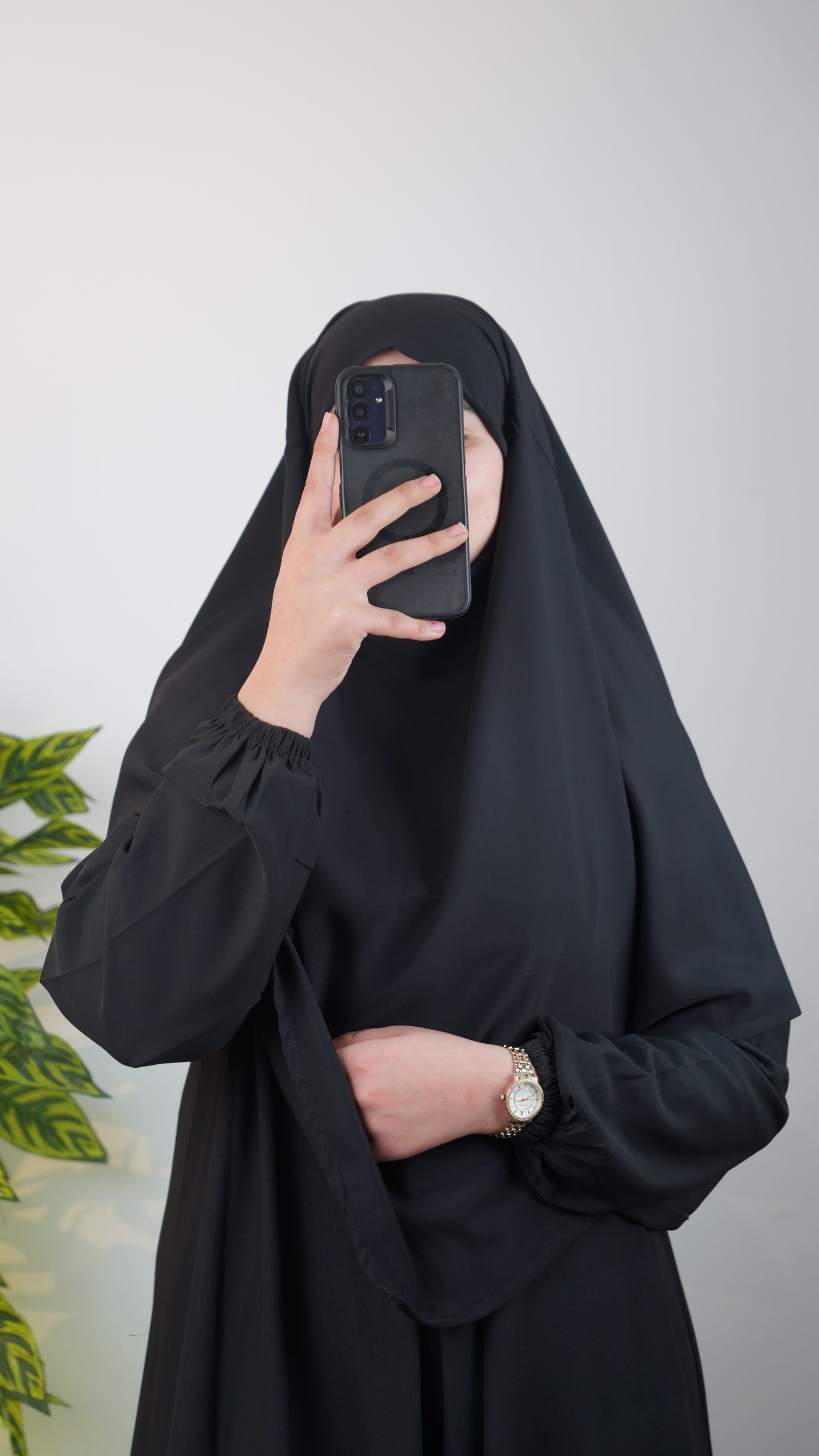 Abaya Femme 2 Pièces pour Prière & Omra – Abaya avec Foulard
