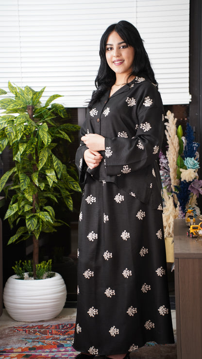 Ensemble Femme Panda en Laine Brodée – Élégant & Confortable