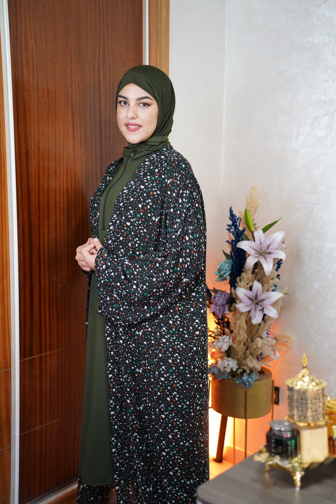 Burkini Femme Cash Terrazzo – Ensemble Élégant & Confortable