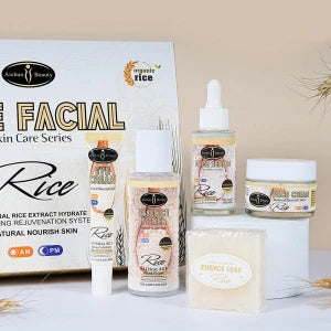 Ensemble de soins de la peau مجموعة العناية بالبشرة من الأرز العضوي
