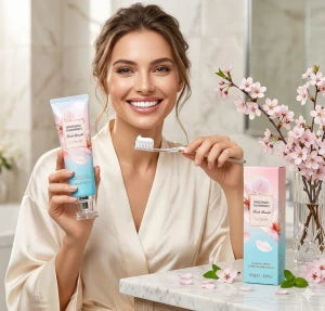 Whitening Toothpaste معجون أسنان لتبييض الأسنان برائحة زهر الكرز