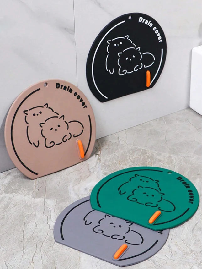 3 Couvercles de Drain en Silicone Anti-Cheveux – Filtre Évier & Douche