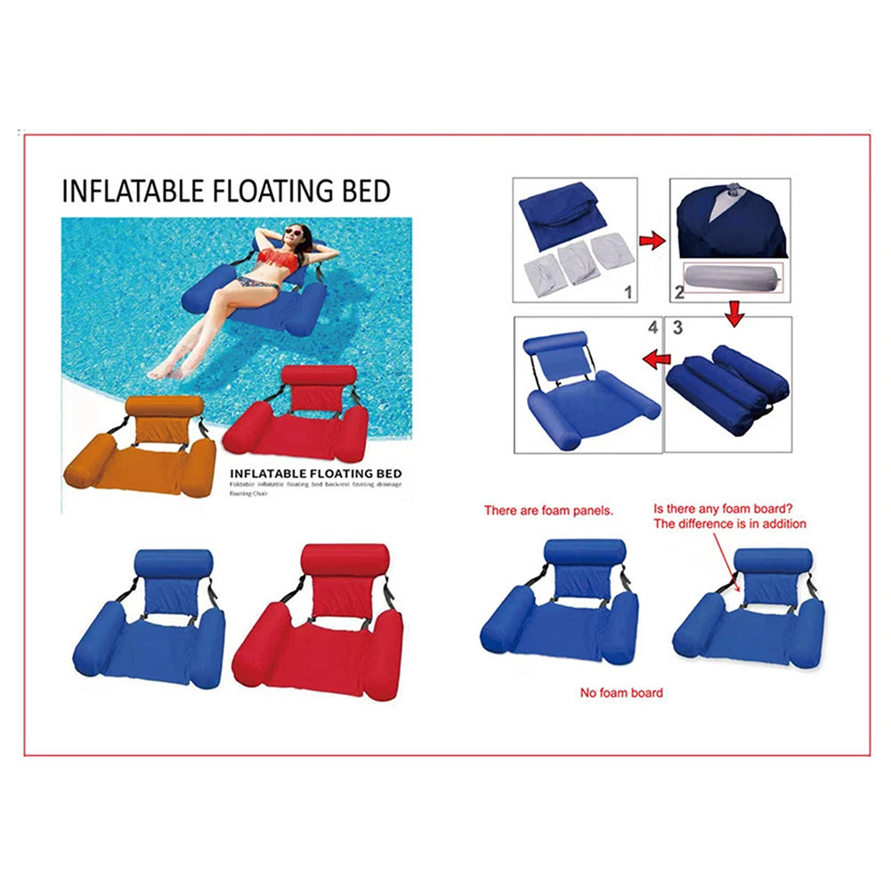 Chaise de natation كرسي عائم قابل للنفخ