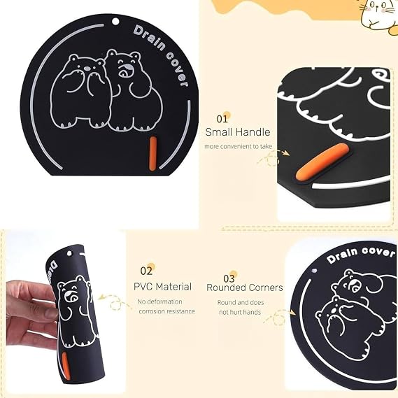 Couvercle de Bondeغطاء تصريف من السيليكون