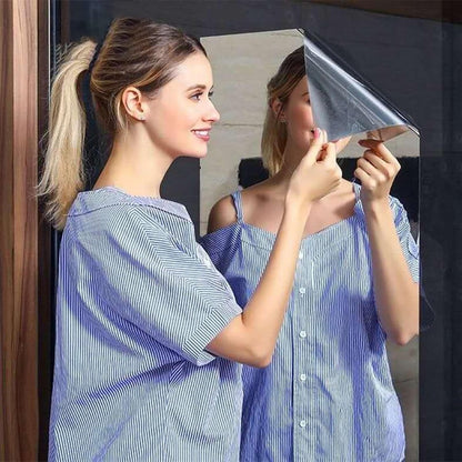 Mirror Wall Sticker ملصق حائط بمرآة مرنة ذاتية اللصق
