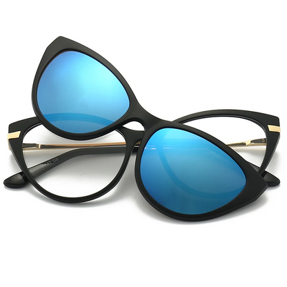 نظارات 5×1 مغناطيسية - Magnetic Clip 5in1 Glasses