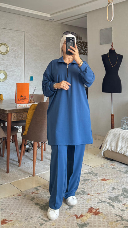 Survêtement Femme en Tissu Moutonné – Ensemble Confortable & Tendance
