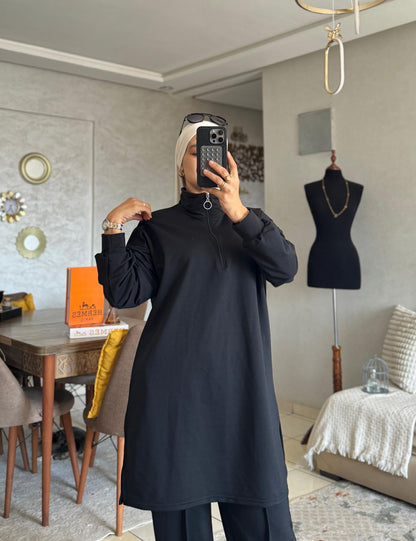Survêtement Femme en Tissu Moutonné – Ensemble Confortable & Tendance
