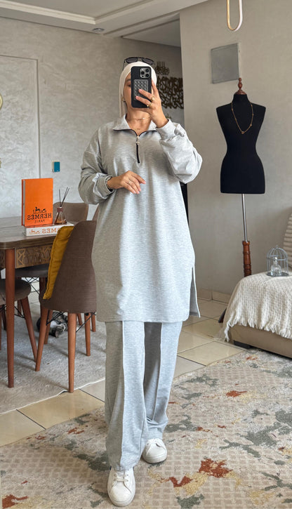 Survêtement Femme en Tissu Moutonné – Ensemble Confortable & Tendance