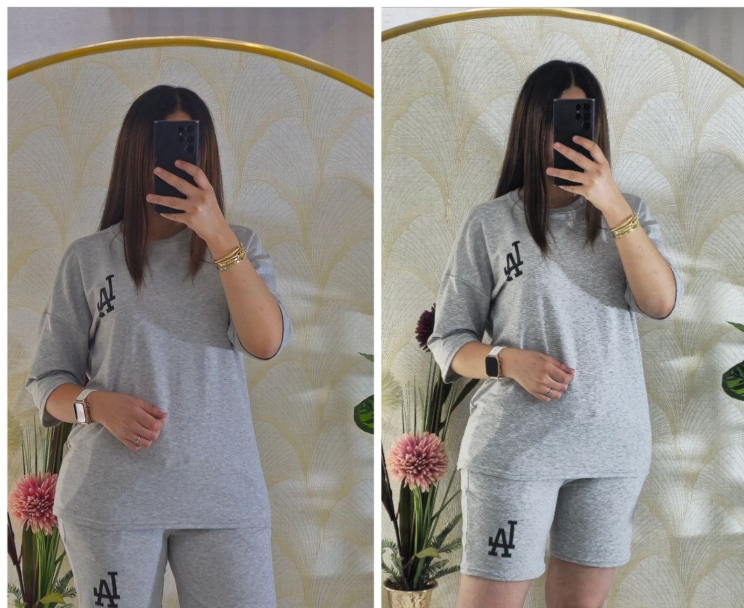 Ensemble Femme Été T-shirt & Short – Léger & Confortable