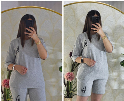 Ensemble Femme Été T-shirt & Short – Léger & Confortable