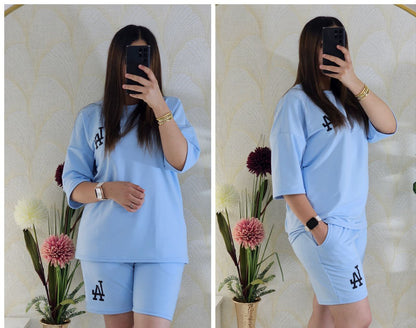 Ensemble Femme Été T-shirt & Short – Léger & Confortable