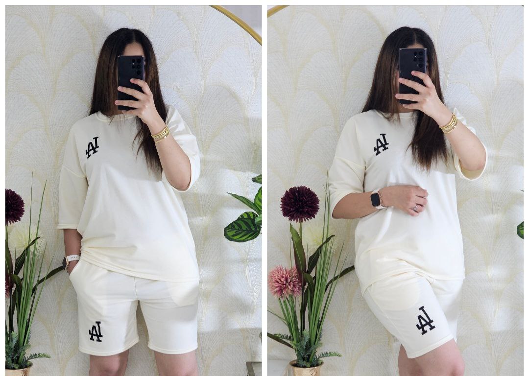 Ensemble Femme Été T-shirt & Short – Léger & Confortable