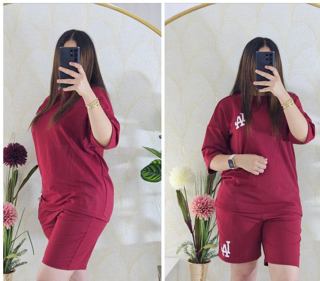 Ensemble Femme Été T-shirt & Short – Léger & Confortable