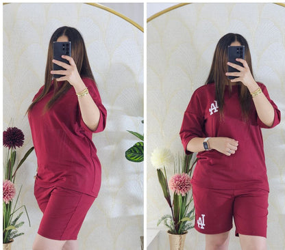 Ensemble Femme Été T-shirt & Short – Léger & Confortable