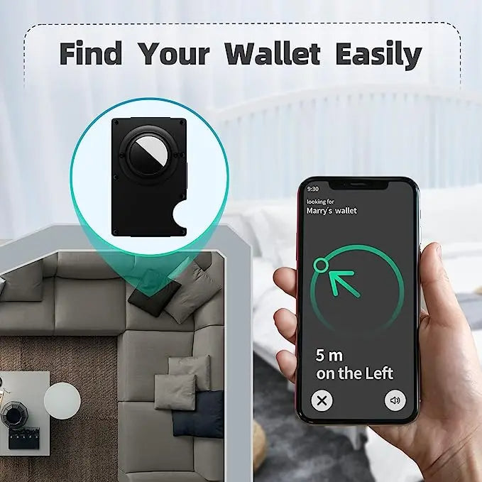 Porte-cartes حامل بطاقات من الألومنيوم للرجال