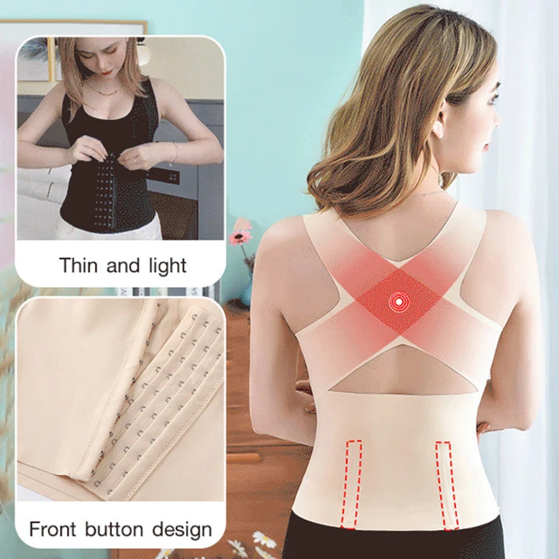 حمالة صدر رياضية خارجية مع وسادات ودعم الظهر - Shapewear Sports Bra for Women