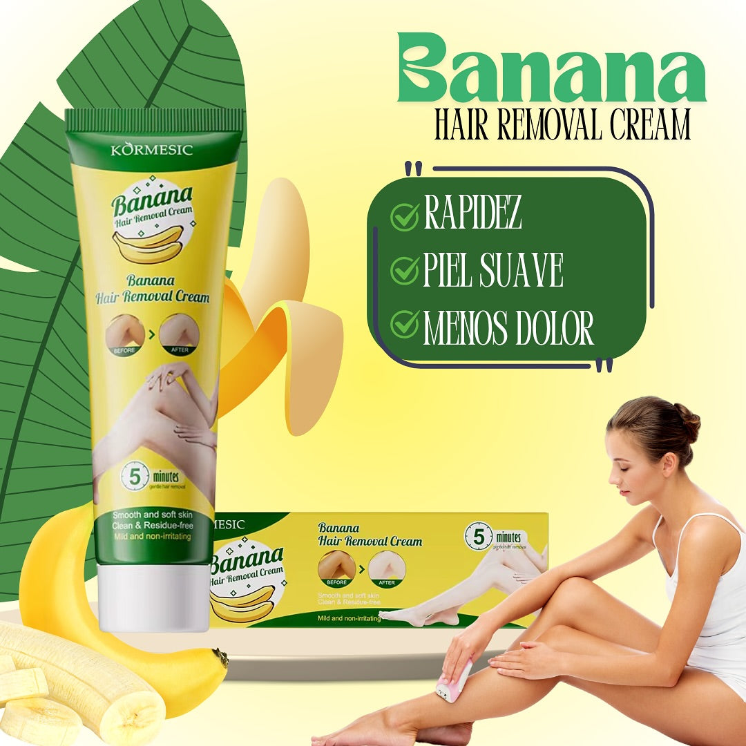 Crème dépilatoire KORMESIC Smooth Banana KORMESIC كريم مزيل شعر ناعم على الموز