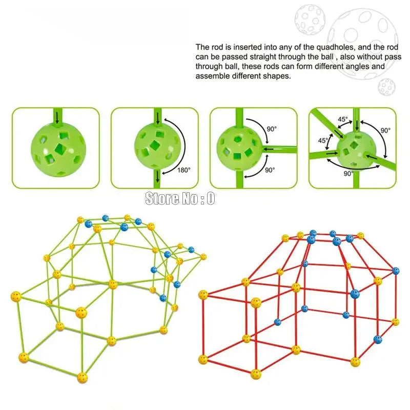 Kit de construction مجموعة خيمة بناء للأطفال