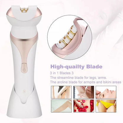 Kemei 4 in 1 Multifonctionnel طقم لإزالة شعر الوجه