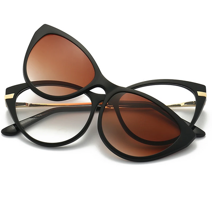 نظارات 5×1 مغناطيسية - Magnetic Clip 5in1 Glasses