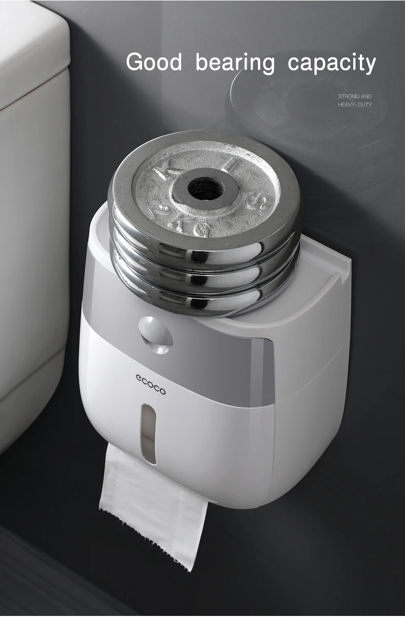 حامل لفة ورق تواليت مثبت على الحائط ، حافظة حامل ورق مرحاض ،Toilet paper holder
