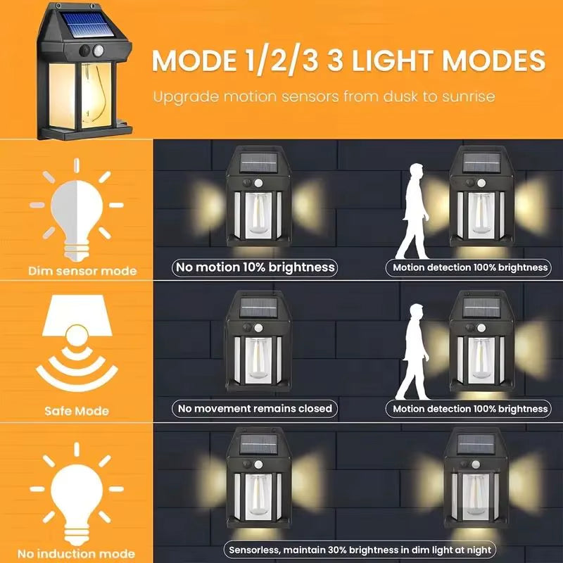 Lampe murale solaire مصباح جدارية تعمل بالطاقة الشمسية
