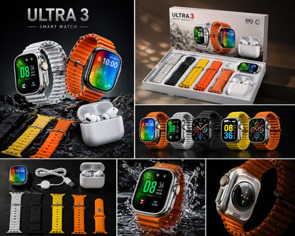 Ultra 3 الساعة الذكية