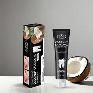 Dentifrice au charbon de coco معجون أسنان بفحم جوز الهند