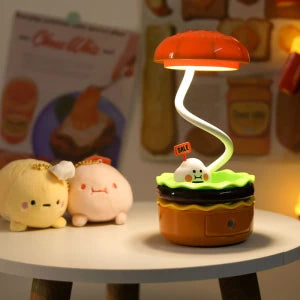 Mignon LED Rechargeable مصباح ليلي ثلاثي الأبعاد لاسلكي قابل لإعادة الشحن