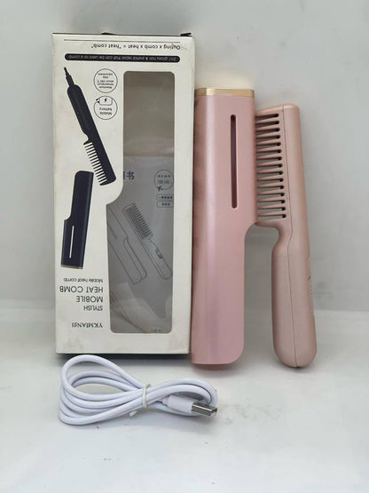 Peigne à lisser les cheveux فرشاة مشط حرارية قابلة لإعادة الشحن