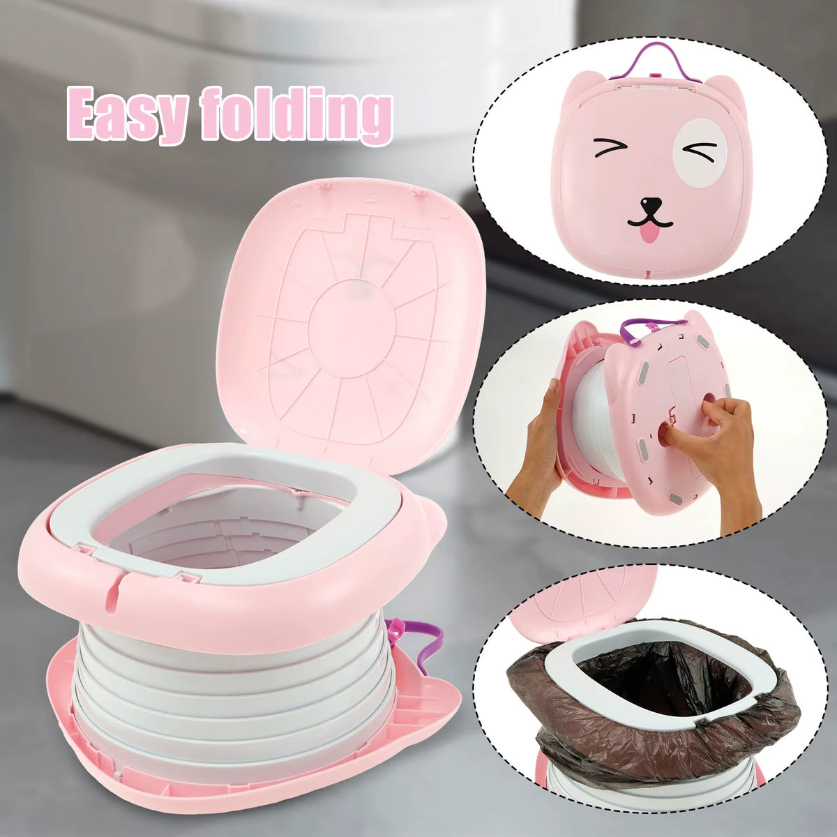 Toilettes pliables المراحيض القابلة للطي