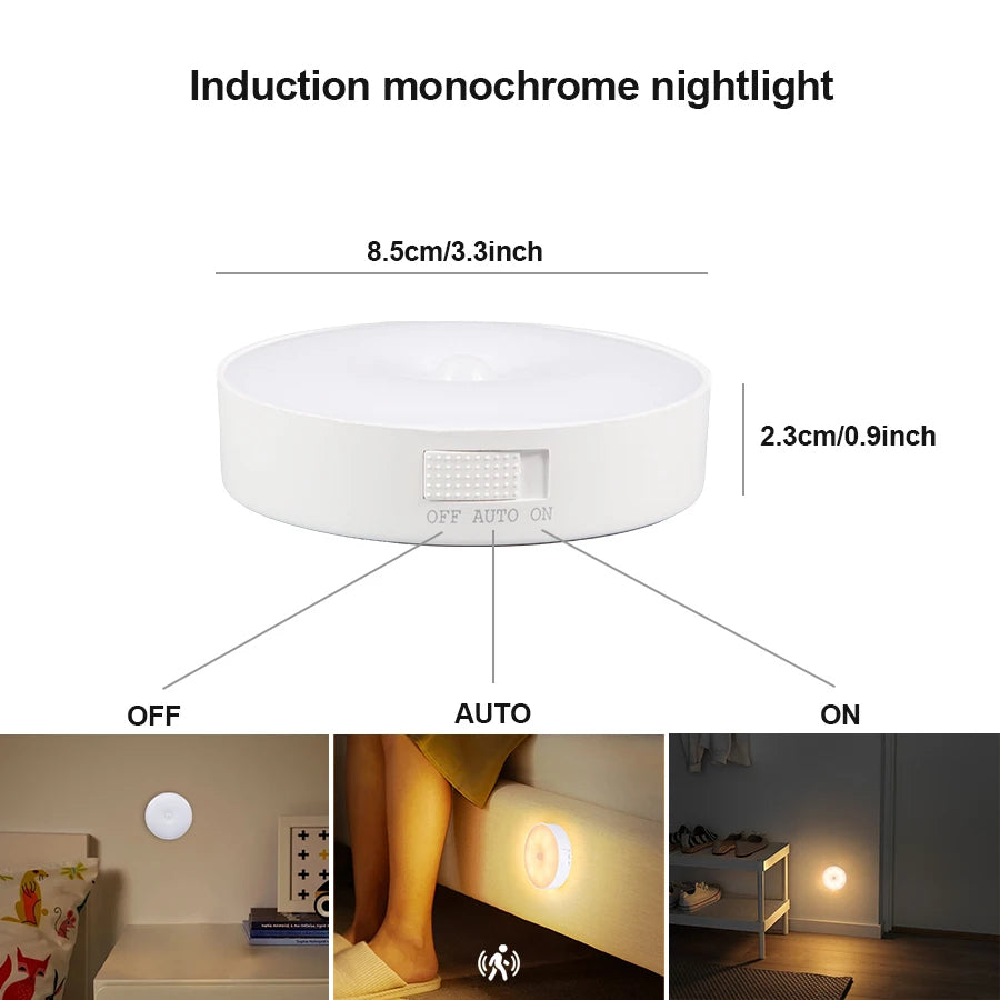 Lampe LED Rechargeable ومصباح لاسلكي مع مستشعر حركة