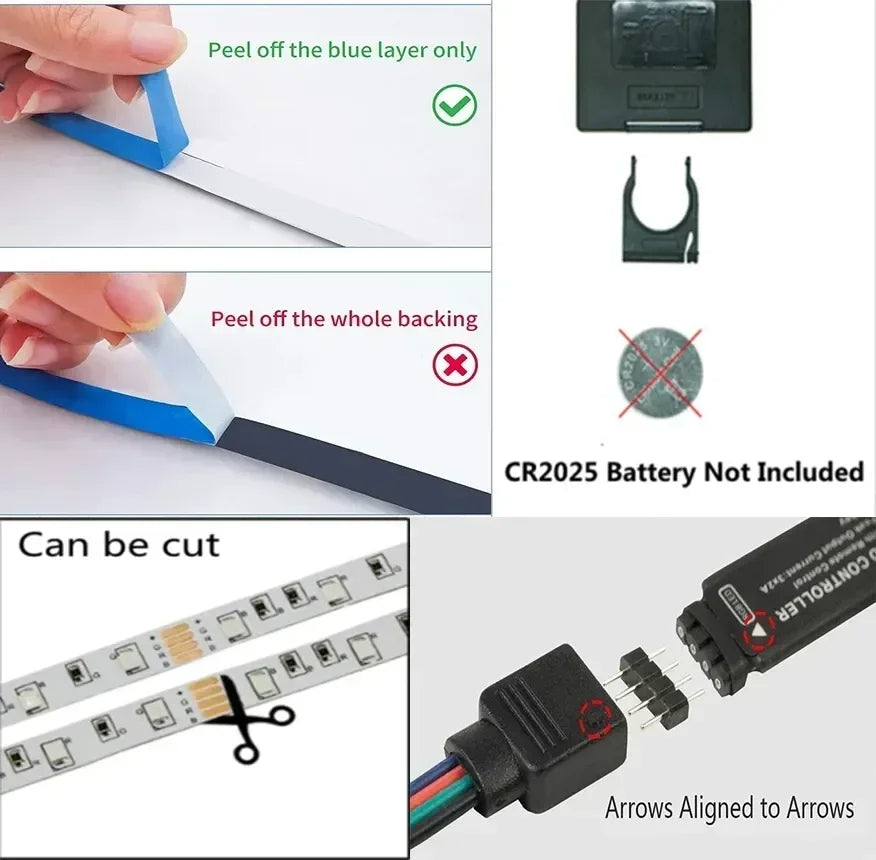 led mood lights شريط إضاءة