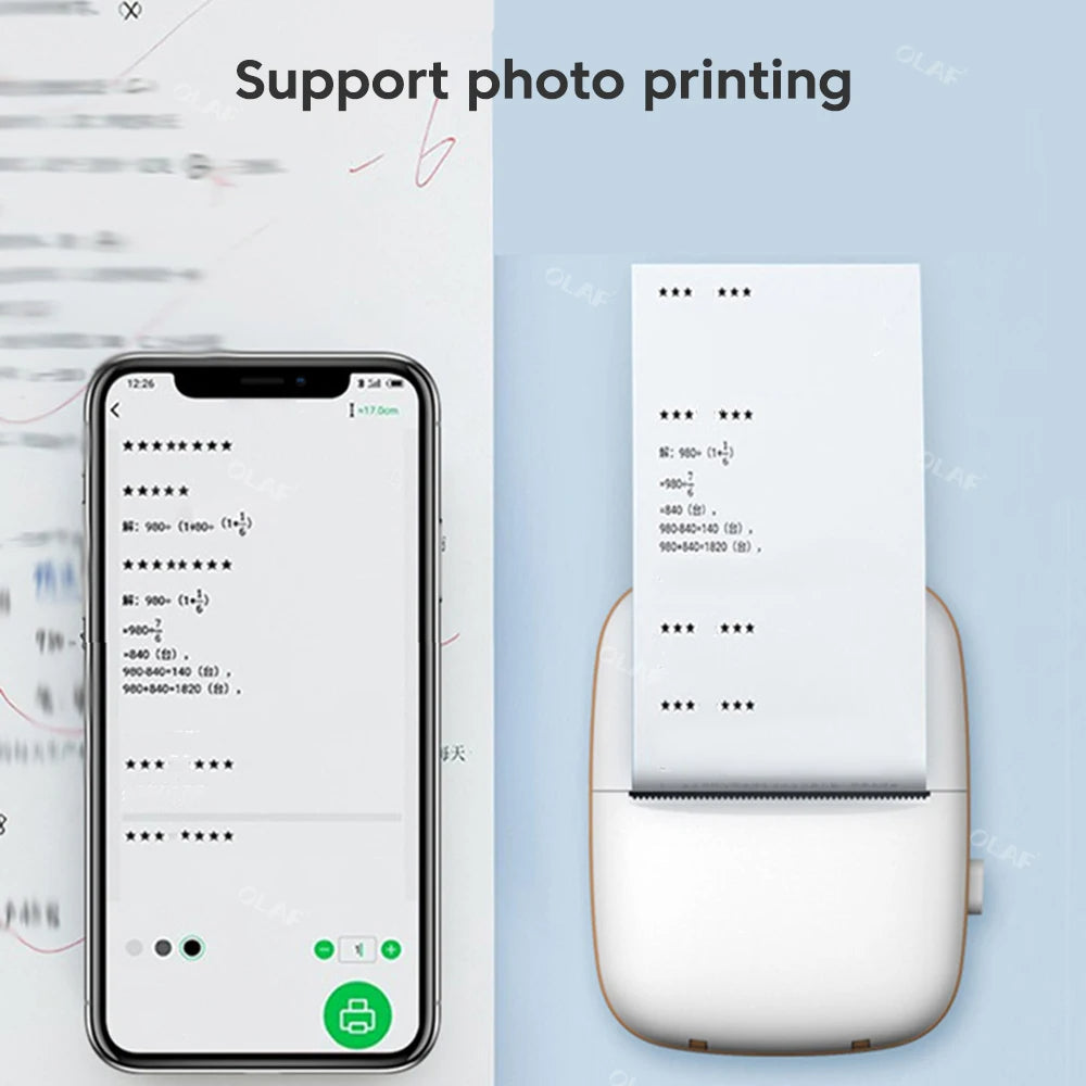 mini printer طابعة محمولة
