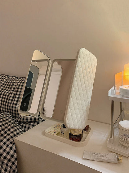Miroir مرآة مكياج ثلاثية الطي