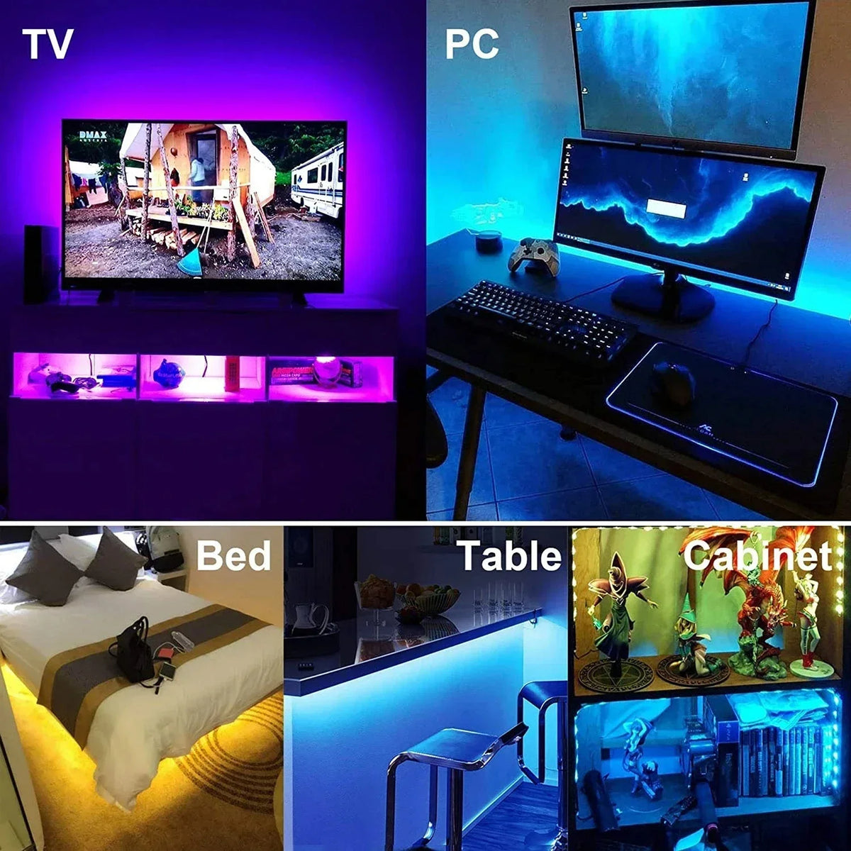 led mood lights شريط إضاءة