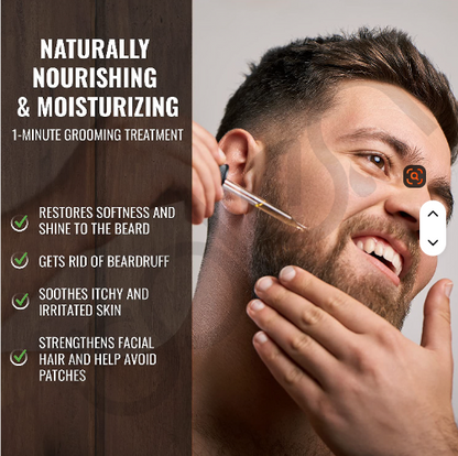 Huile à barbe 100% naturelle de Belizon زيت اللحية الطبيعي 100% من بيليزون
