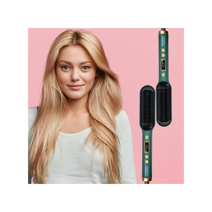 straight comb فرشاة شعر كهربائية 2 في 1