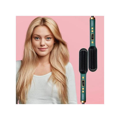 straight comb فرشاة شعر كهربائية 2 في 1