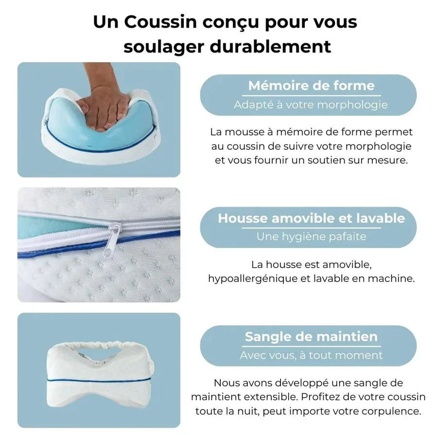 Coussin Genoux Ergonomique à Mémoire de Forme | MATJARRA