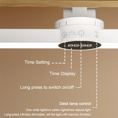 مصباح ليل ذكي باللمس قابل للشحن USB مع ساعة ومنبه - Lampe de Nuit Tactile Intelligente Rechargeable USB avec Horloge et Réveil