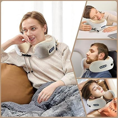 Pillow Massage Pillow U-shape relaxant Rechargeable وسادة تدليك كهربائية للرقبة