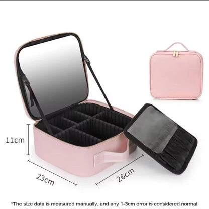 Trousse de Maquillage avec Miroir LED 3 Lumières | MATJARRA