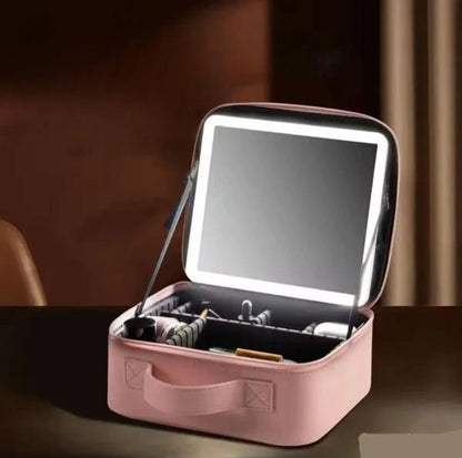 Trousse de Maquillage avec Miroir LED 3 Lumières | MATJARRA