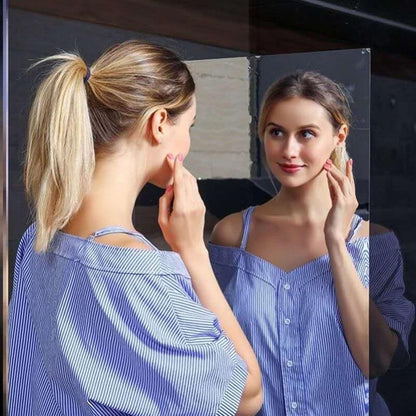 Mirror Wall Sticker ملصق حائط بمرآة مرنة ذاتية اللصق