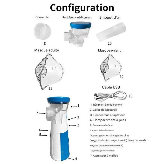 Nebulizer automatiqueجهاز استنشاق شبكي أوتوماتيكي