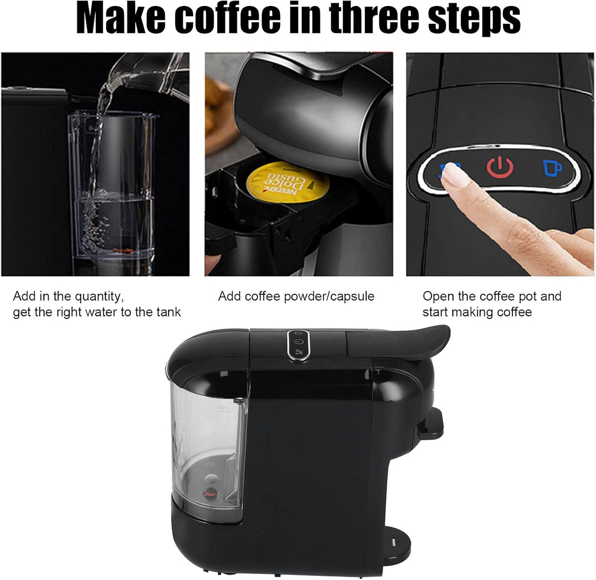 Machine 3 en 1 à Café Capsule ماكينة صنع القهوة 3 في 1